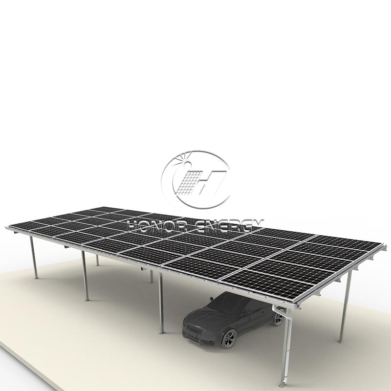 Çelik Dört Post Solar Carport Mount